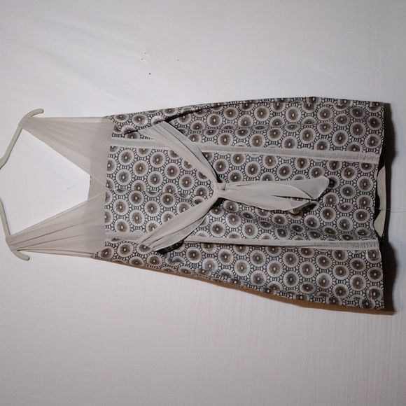 Isabel Toledo for NWT Lane Bryant Metallic Sleeveless Linen Blend Dress Sz 20 - Picture 4 of 9